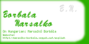 borbala marsalko business card